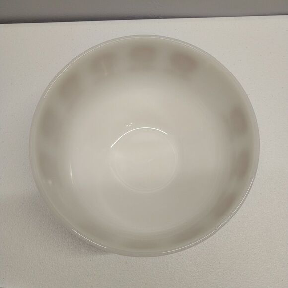 Vintage Federal Milk Glass Casserole Dish Sunflower Pattern Lidded 1960s 2.5 QT - Picture 4 of 7